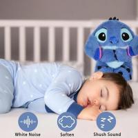 Soothing Stitch Plush Toy, Stitch Anxiety Relief, Rhythmic Breathing Exercise, Perfect for Sleeping Children and Adults - Perfect Granny Gray Breathing Bear - details 4