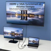 Adaptador Multiuso Tipo-C a HDMI VGA Thunderbolt 3 Convertidor Rápido a 4K 1080P Para MacBook Cable Digital AV Compatible USB C - details 1