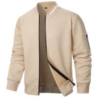 Conjunto De Sudadera Y Chaqueta Ligera Para Hombre En Color Sólido Estilo Casual Con Cierre De Cremallera Pantalones Con Cierre Elástico Streetwear Para La Vida Diaria - details 6
