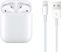 Auriculares inalámbricos estilo AirPods 2 con Bluetooth 5.0, control táctil, micrófono HD, estuche de carga con conector Lightning, compatible con iOS y Android, emparejamiento automático, diseño ergonómico, no original - details 0