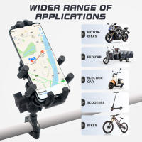 Soporte De Teléfono Móvil Para Motocicleta Con Amortiguador De Vibración Soporte De Rotación Ajustable Para Motorbike Ball Head Mount - details 1