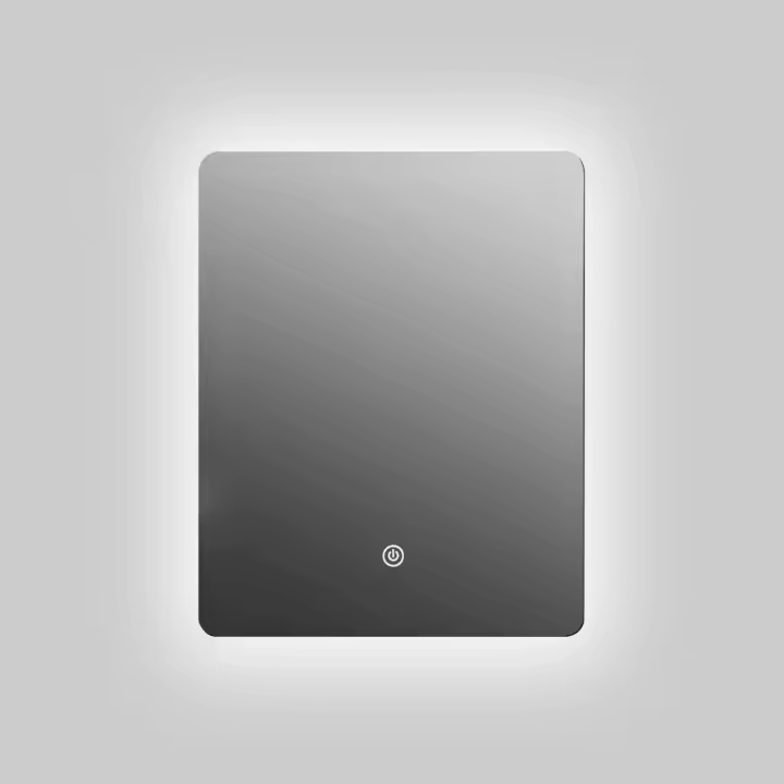 Espejo de pared para baño, espejo de baño con iluminación, espejo con luz LED, interruptor táctil y 3 colores regulable (45 x 60 cm) - 1