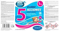 Pastillas de Cloro para Piscina Tamar - 5 Acciones en 1 - Acción Bactericida, Algicida, Floculante, Regulador de Ph y Anti-cal - details 1