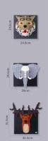 Bloques De Construcción 3D Elefante Tigre Ciervo Decoración De Murales DIY Juguete De Puzzle De Artesanía Para Niños Y Adultos - details 6