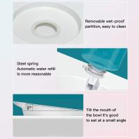 Cuencos para Gatos, baby Automático Pet Gatii Cat Para Agua y Comida Dispensadores automáticos de Agua Perfect Reclinable Neck Pction para Cat Chen (Azul) - details 3