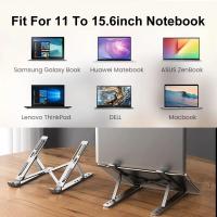 Soporte De Aleación De Aluminio Para Portátil Ajustable Plegable Portátil Para Computadora Bracket De Elevación Y Enfriamiento Antideslizante - details 2