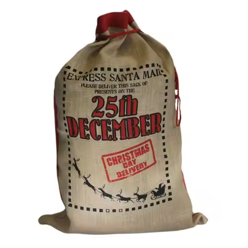 Saco de yute santa - 25th December - 1