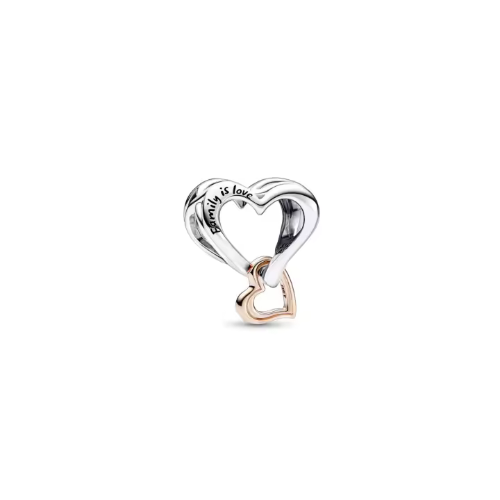 Charm Pandora plata y rosa Corazón Infinito Filigrana Dos Tonos 782642C00 - 1