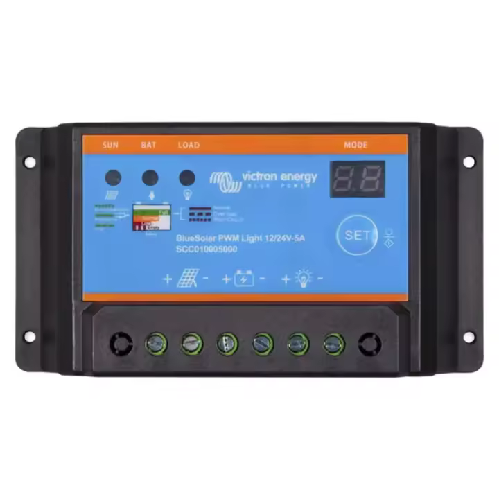 Victron Energy Regulador Solar Pwm Azul 12/24 5 Amperios - 1