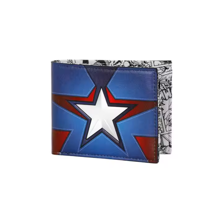 Cartera Billetero Unisex Marvel Capitán America 12x12x2cm - 1