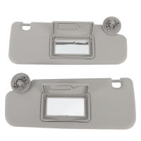 Par De Viseras Solares Para Coche Para Chevy Sonic Aveo 2012-2020 Con Espejo Reemplazo Izquierdo Y Derecho Color Gris - details 3