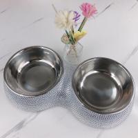 Tazón De Alimentos En Forma De Diamante Para Perros Y Gatos De Acero Inoxidable Desmontable De Dos Capas Nuevo 2024 - details 9