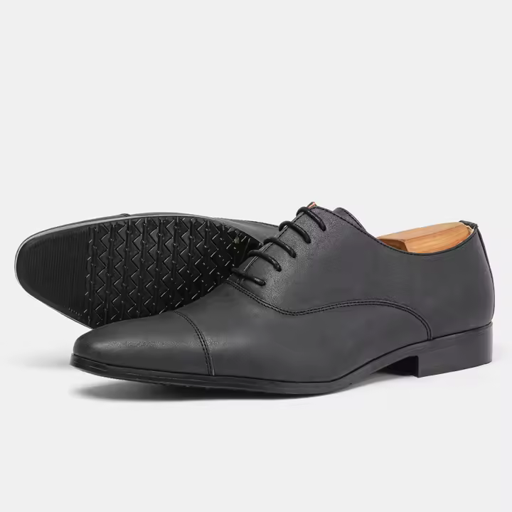 Zapatos De Oxford Para Hombres Cómodos Y Modernos Zapato Social De Cuero Artificial Suela De Goma Para Primavera Y Otoño - 1