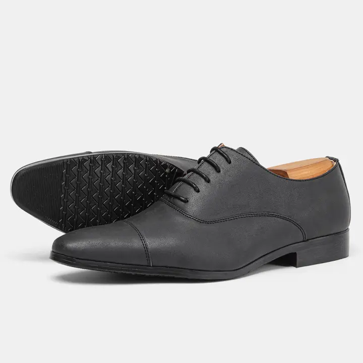 Zapatos De Oxford Para Hombres Cómodos Y Modernos Zapato Social De Cuero Artificial Suela De Goma Para Primavera Y Otoño - 1