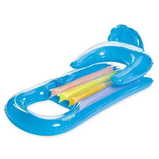 Funsicle, Flotador inflable relajante de piscina azul cielo, para adultos, unisex - 1