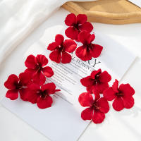 50PC Flores Artificiales De Seda Para Manualidades DIY Caja De Caramelos Navidad Coronas De Navidad Decoración De Hogar Y Boda Cherry - details 5