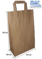 MAC EMBALAJES Bolsa de papel kraft liso 22+10X28 (Pack 50 Unds.) 100% reciclables y respetuosas con el medioambiente - details 0