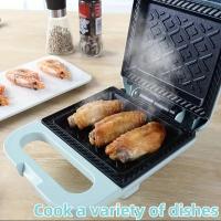 Sandwichera y tostadora portátil de alta potencia con revestimiento antiadherente, fácil de limpiar, calentamiento rápido, máquina para desayunar, diseño compacto, placa antiadherente, ideal para queso a la parrilla, filetes, etc. - details 6