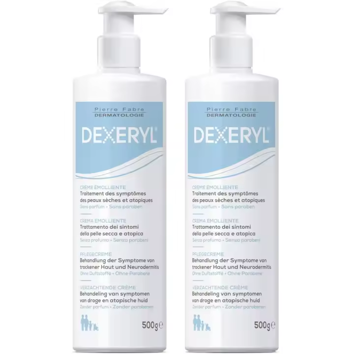 Dexeryl Cremas 500g X 2, Cuidado Diario Piel Seca y Neurodermitis, Protección y Calma para Piel Muy Seca - 1