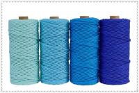 Cordón De Algodón 100% De 3mm Colorido Para Manualidades Y Decoración De Hogar Y Bodas Hilo Tejido Para Embalaje De Película 100m - details 10