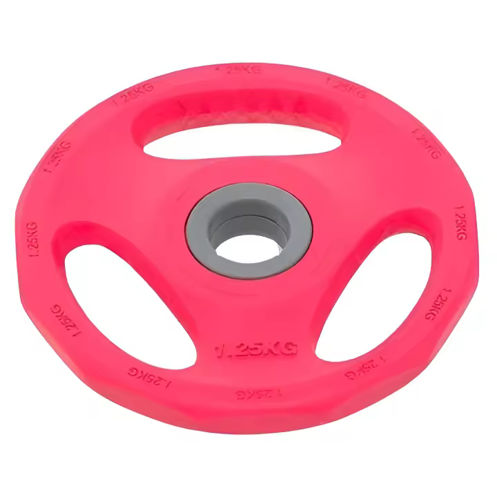 Ozio Fitness Discos Pump 30 mm Musculación Fitness Hierro Recubrimiento de Goma 1,25 kg  / 2,5 kg / 5 kg - 1