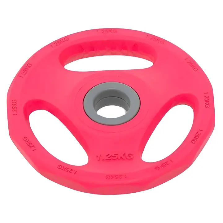 Ozio Fitness Discos Pump 30 mm Musculación Fitness Hierro Recubrimiento de Goma 1,25 kg  / 2,5 kg / 5 kg - 1