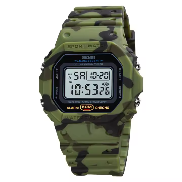Reloj Digital Smartwatches en Prueba para niños a 50 m con 12/24H /Alarma/Luz de Colores EL - 1