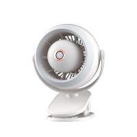 Ventiladores Pequeños recargable, ventilador de escritorio portátil con Fuerte Flujo de Aire, rotación ajustable de 720 °, USB ventilador with VENTILADOR DE Aire, cubierta frontal extraíble, ventilador Eléctrico parda La Habitación (Blanco) - details 0