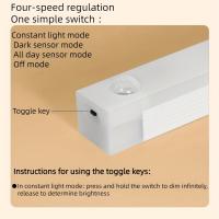 Luz De Armario Con Sensor De Movimiento Y Carga Inalámbrica LED Para Pasillo Cocina Armarios Estilo Moderno Blanco - details 7
