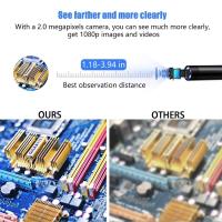 Nueva Cámara De Endoscopio 8mm 1080P HD USB Con 8 LED Cable Flexible Inspección Impermeable Para Android PC Borescope AN98A - details 8