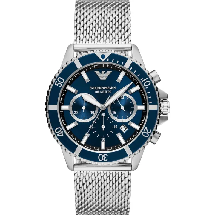 Emporio Armani Reloj hombre AR11587, con calendario, Incluye Caja Original, Diámetro: 43MM - 1
