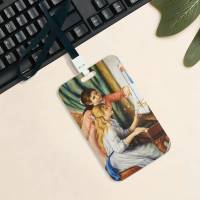 Portatarjetas Art Pierre-Auguste Renoir Para Estudiantes Y Trabajo Con Correa Negra Material PVC Tamaño Clásico - details 7