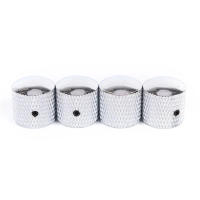 Juego De 4 Piezas De Control De Volumen Y Timbre En Metal Plateado Oro Negro Para Guitarra Eléctrica Y Bajo Dome Knobs - details 11