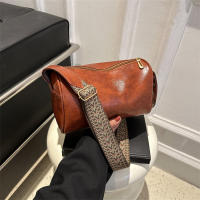 Bolso Bandolera De Cuero PU Vintage Para Mujer Pequeño Bolso De Mano Y Monedero Estilo Casual Viaje Decoración Sin Cierre De Cremallera - details 1