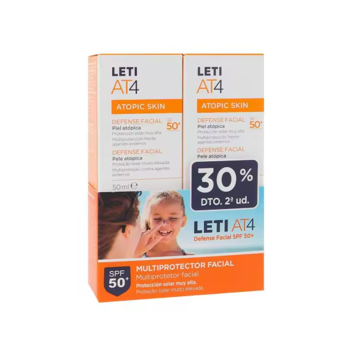 LETI AT 4 DEFENSE FACIAL SPF50+ DUPLO 2 X 50 ML (30% DTO 2ª UNID) - 1