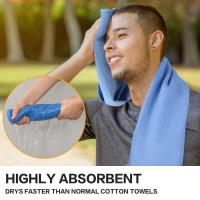 Toalla Deportiva De Microfibra 2PC/Set Absorbente Y Ultra Suave Toalla De Gimnasio Compacta Para Viajes Secado Rápido - details 8