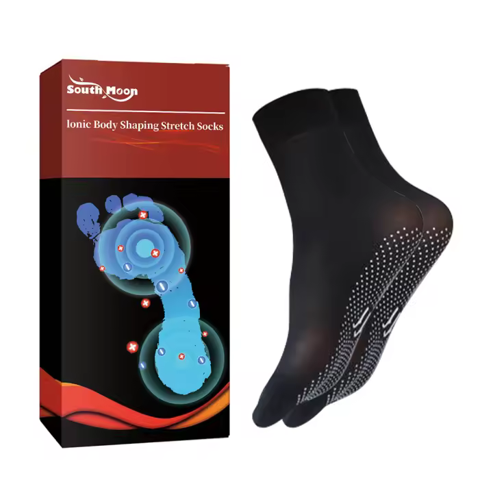 Calcetines De Modelado Y Sudoración Rápida Tourmalina Iónica Para Mujer Alivio De La Fatiga Muscular Saludable Para El Verano - 1