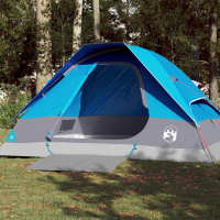 vidaXL Tienda de campaña iglú 4 personas tela opaca impermeable Color Blanco,  Azul,  Gris y naranja y mas - details 1