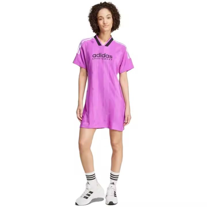 Vestido Adidas Tiro Cut 3 Bandas para mujer en color rosa - 1