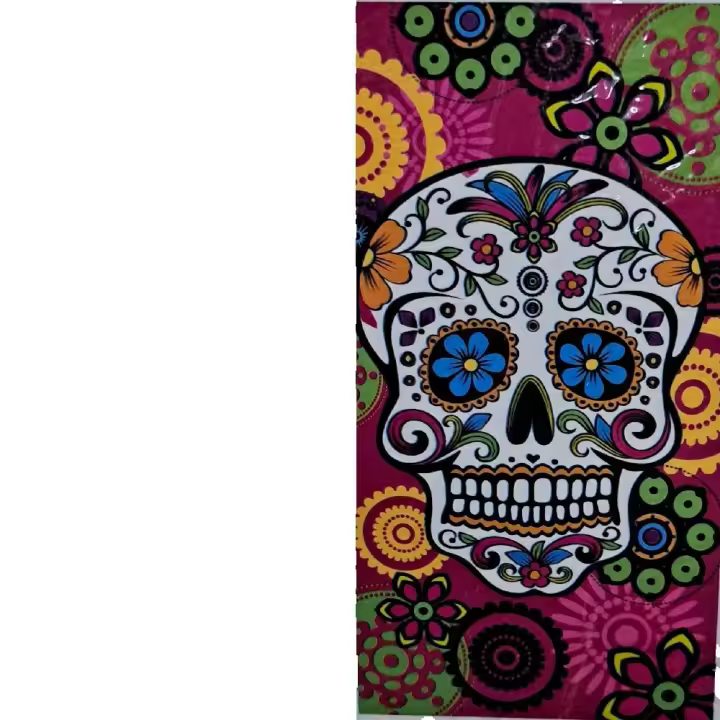 Toalla de playa calavera,Toalla de baño grande,MICROFIBRA 100% POLYESTER,MEDIDAS 95x175cm,cm,fespu - 1