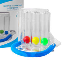 Entrenador De Respiración 3/4 Balones Para Mejorar La Función Pulmonar Spirometría Exercitador De La Respiración Medidor De La Exhalación Herramienta De Fitness Integrado - details 6