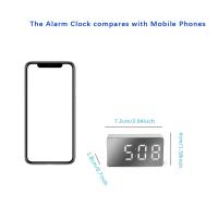 Reloj De Alarma Digital LED Espejo Pequeño Para Decoración De Habitación Moderno Con Luz Trasera Tablero De Control De Tiempo Accesorio Para Escritorio - details 9