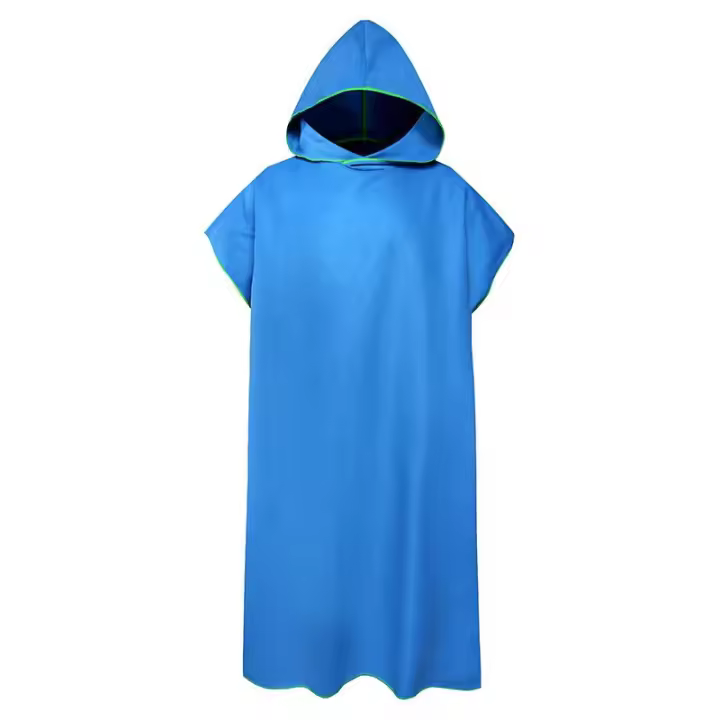 Toalla De Baño Con Capucha Microfibra Para Hombre Y Mujer Secado Rápido Ropa De Baño Poncho De Playa Para Natación Sauna Viajes - 1