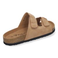 PuntoSalao Sandalias planas comodas piso bio para hombre color caqui M-157 Sandalia de Hombre Planas Cómodas con Piso de Bio y Planta Anatómica Cierre de Velcro Ideales para Primavera-Verano - details 1