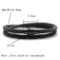 Pulsera De Hombre Estilo Simple Doble Capa Accesorios Para Novio Cierre Magnético Pulsera De Hilo Rojo Joyas De Moda Para Oficina/Carrera - details 6