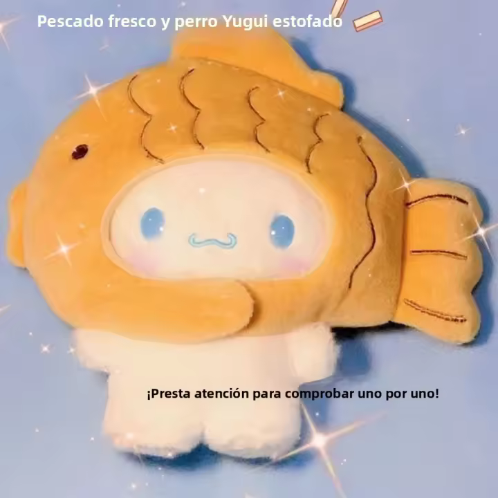 Muñeco De Peluche Sanrio Cinnamoroll De 13cm Kawaii Taiyaki Muñeco De Peluche De Dibujos Animados Para Regalo De Cumpleaños Para Amigos Material De Peluche Corto Y Relleno De Algodón PP - 1