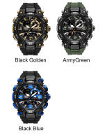 Reloj De Pulsera Deportivo SMAEL Para Hombres Dual Display Resistente Al Agua Cronógrafo Militar Con Pantalla LED Y Luz Retroiluminada - details 7