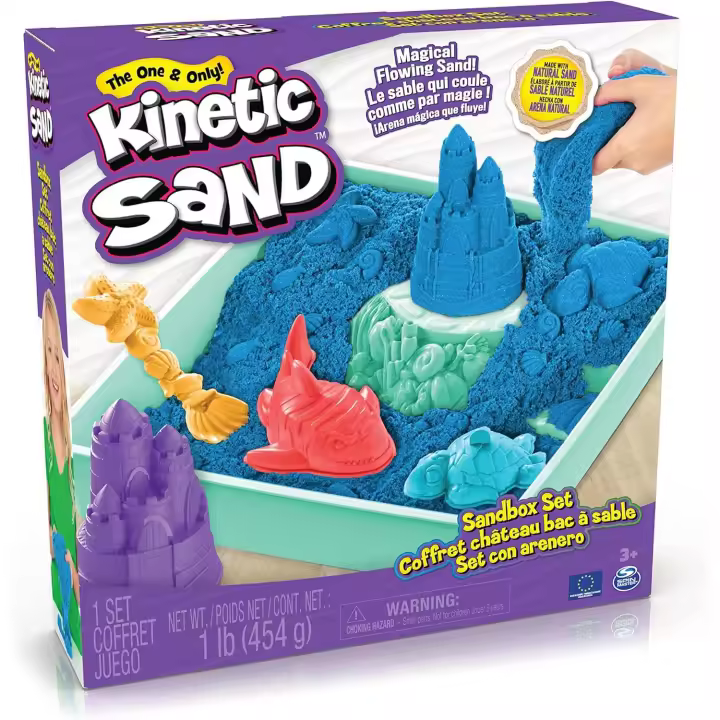 Kinetic Sand Arena moldeable Surtido/Color aleatorio (Morado, Azul o Verde) (Spin Master 6067800) - 1