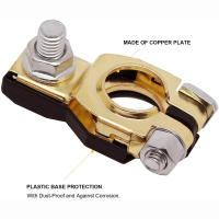 Conector De Terminal De Batería De Coche 2pcs Cable De Cable Para Batería Universal 12V 24V Positivo+Negativo Placas De Batería - details 5