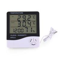 Estación Meteorológica Digital HTC-2 Con Medidor De Temperatura Y Humedad Pantalla LCD Para Interior Y Exterior Incluye Reloj - details 5